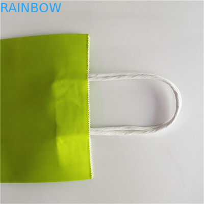 핸들과 크라프트 지 CMYK 350gsm 마분지 식료품 쇼핑 가방