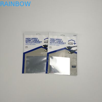 주문 제작된 세 측면은 지퍼로 무선 이어폰을 패키징하는 에어백 플라스틱 파우치를 패키징하는 USB 케이블을 밀봉했습니다