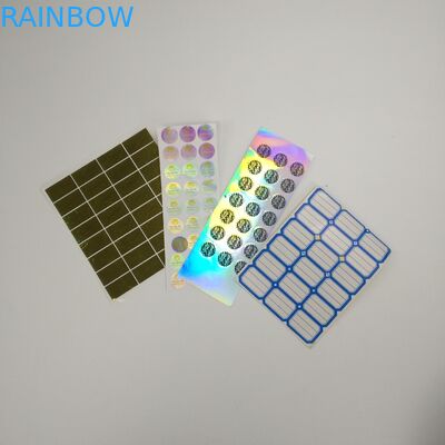 병을 위한 VMPET 60x60MM 20 마이크론 홀로그래프 필름 레이블