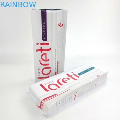 커피 콩을 위한 알루미늄 호일 밸브와 맞춘 재밀봉할 수 있는 매트 막 측 거싯대가 팁을 패키징합니다