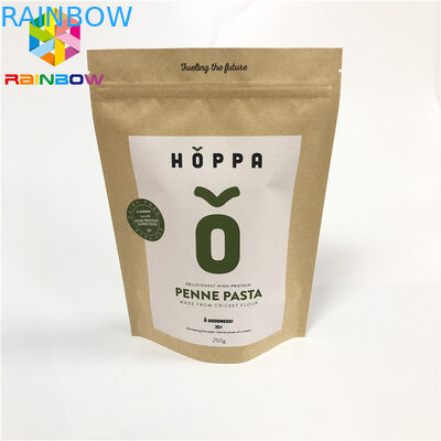 인쇄되 지플록식이 세운 로고가 백을 통하여 식품 / 커피 빈스 윈도우 패키징을 위한 포장 봉지 위로 보고 고백합니다