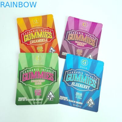 디지털 프린팅 3 측면 밀폐 파우치는 지퍼로 플랫 백을 특별주문했습니다