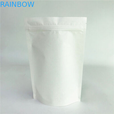 지퍼와 하얀 크라프트 지 생 분해성 백을 출력하는 디지털