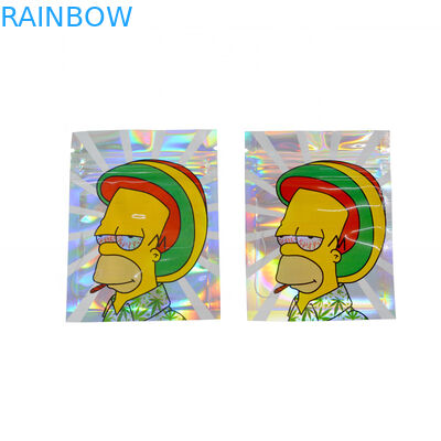 CBD 잡초 검질 캔디를 위한 전문자필 가방은 마일라 지퍼 백 풍미 허브 꽃과의 사이에서 마른 담배 소매 가방을 낳습니다