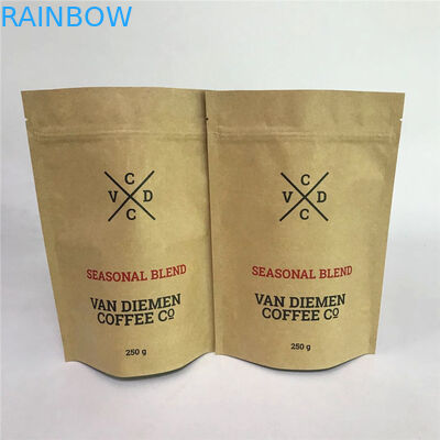 크라프트지 지프 잠금 장치는 절단 노치와 매트 창문과 팁을 견딥니다