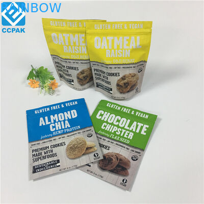 견과류 마른 열매를 위한 지프 잠금 장치 팩크가잉 봉지와 재밀봉할 수 있는 음식 팁 봉지