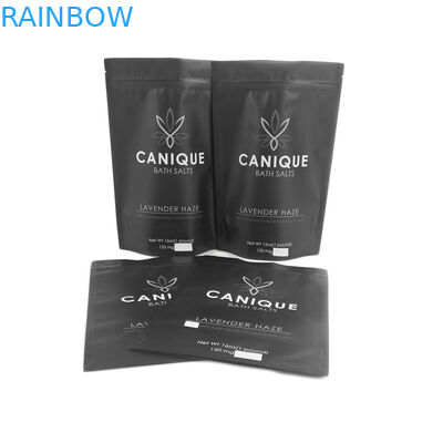 냄새 증명 가방 식품 등급 지퍼 백 드라이 플라워 종자 금속성 빛나는 은 커스텀 로고 16OZ 목욕 소금 마일라 가방