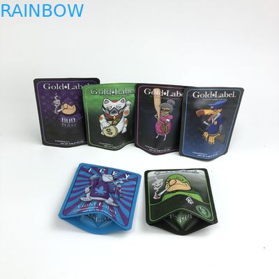 100 마이크론 VMPET 냄새 증명 쿠키 가방 3.5g 7g 14g 카나비리 마일라