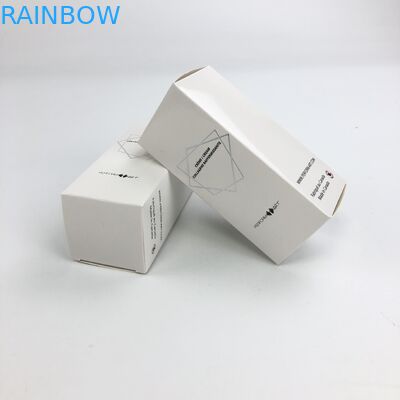 화장용 견본 식품 속눈썹 백서 박스 포장을 위한 350g 하얀 마분지와 도매 맞춘 핫 스탬핑 매트 영화
