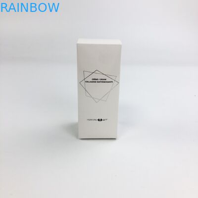 화장용 견본 식품 속눈썹 백서 박스 포장을 위한 350g 하얀 마분지와 도매 맞춘 핫 스탬핑 매트 영화