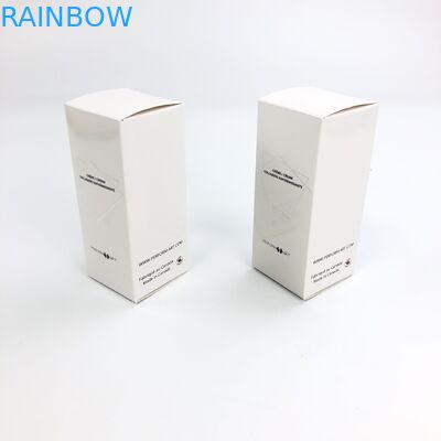 화장용 견본 식품 속눈썹 백서 박스 포장을 위한 350g 하얀 마분지와 도매 맞춘 핫 스탬핑 매트 영화
