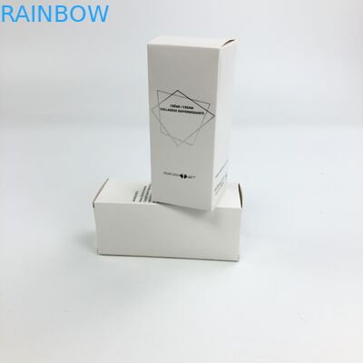 화장용 견본 식품 속눈썹 백서 박스 포장을 위한 350g 하얀 마분지와 도매 맞춘 핫 스탬핑 매트 영화