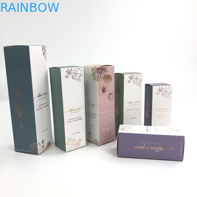 화장품 샘플 아르간 기름종이 박스 포장을 위한 400g 두께 하얀 마분지와 맞춘 광택이 나는 UV 매트 영화