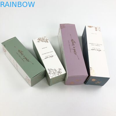 화장품 샘플 아르간 기름종이 박스 포장을 위한 400g 두께 하얀 마분지와 맞춘 광택이 나는 UV 매트 영화