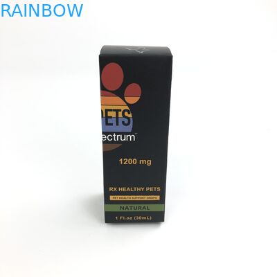 의약품 공간 정비 병 보석  종이 박스 포장을 위한 400g 두께 백색 마분지와 맞춘 광택 필름