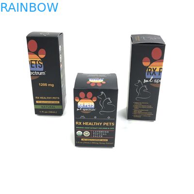 의약품 공간 정비 병 보석  종이 박스 포장을 위한 400g 두께 백색 마분지와 맞춘 광택 필름