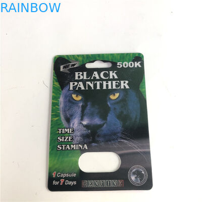 12 밀리미터는 남자 향상 3d 렌티큘러 카드 500K 피임약을 완성합니다