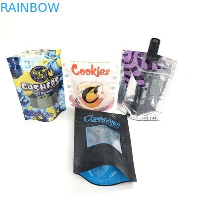 지퍼 볼사 Sac 플라스틱과 밀가루 씨를 위한 커스텀 로고는 팁 가방 화장용 윈도우를 견딥니다