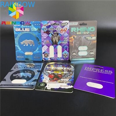 6K 플라티늄 100K 350g 화이트보드 라이노 3D 카드를 청색화하세요