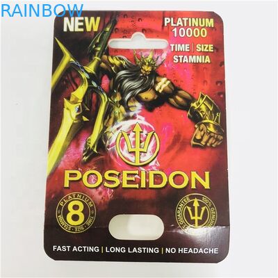 피임약을 위한 검은 백색 표범 CMYK 8*12cm 성 피임약 종이 카드