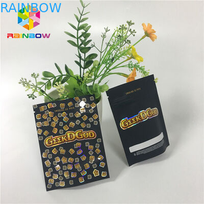 플라스틱 마일라 지플록식이 관습 입지 업 팁 150 마그네슘 검은 매트