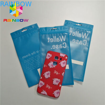 전화 케이스 커버 / 케이블 포장을 위한 지플록식 명백한 매트 3 사이드 씰 플래트 파우치