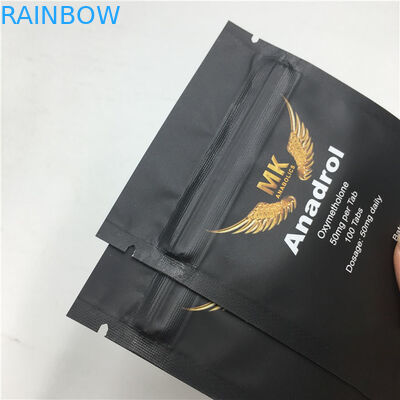 밀봉된 인쇄된 세 옆을 패키징하는 지퍼 매트 스낵 플라스틱 파우치