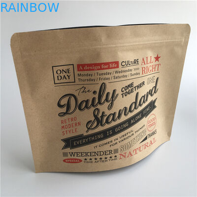 알루미늄 호일 차 크라프트 지 지플록식 가방은 출력된 히트 실을 견딥니다