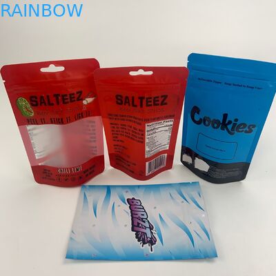 봉투 차일드 프로프를 패키징하는 CBD 기름 깨끗한 창 마일라 금속 박막 플라스틱