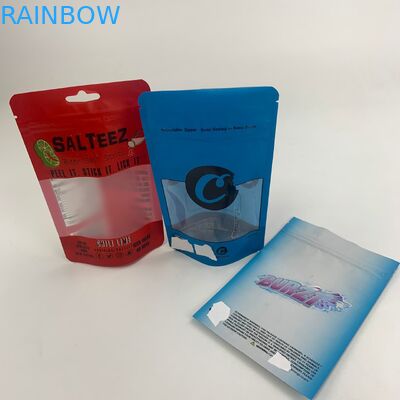 봉투 차일드 프로프를 패키징하는 CBD 기름 깨끗한 창 마일라 금속 박막 플라스틱