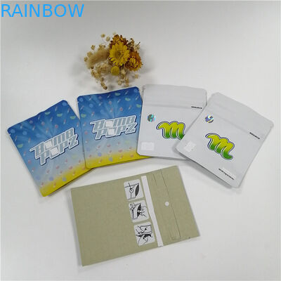 재사용할 수 있는 식물지 향 지플록식이 밀봉된 1 그램 3.5g 7g 열기를 자루에 넣습니다