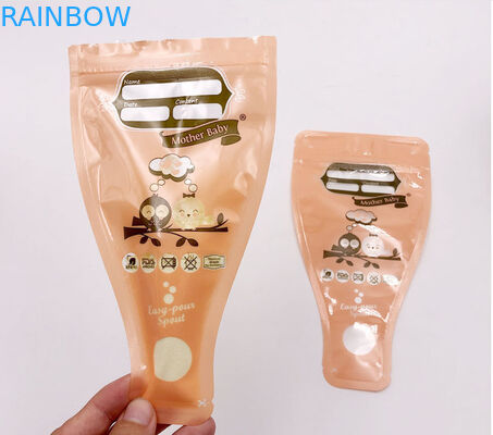 밀봉된 프리 소독된 동결 8 온스 모유 저장 백 이중 지퍼