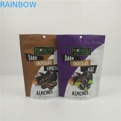 식품 등급은 초콜릿 바를 위한 팁 위로 플라스틱 맞춘 인쇄된 입지를 지퍼로 엽니다