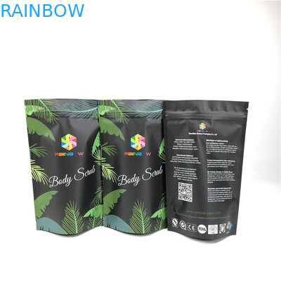 화장용 해양 목욕 소금 광택이 없는 마일라 재사용할 수 있는 Zip은 서 있는 냄새 증명을 파우치에 넣습니다