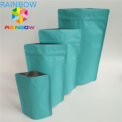 광택이 없는 마일라 디지털 인쇄된 입지는 위로 절단 노치와 방습을 파우치에 넣습니다