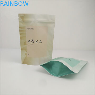 맞춘 지퍼는 목욕 소금을 위한 팁 위로 플라스틱 스탠드를 적층했습니다