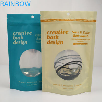 깨끗한 창 광택이 없는 마일라 알루미늄 호일 지프 잠금 장치는 지위를 파우치에 넣습니다