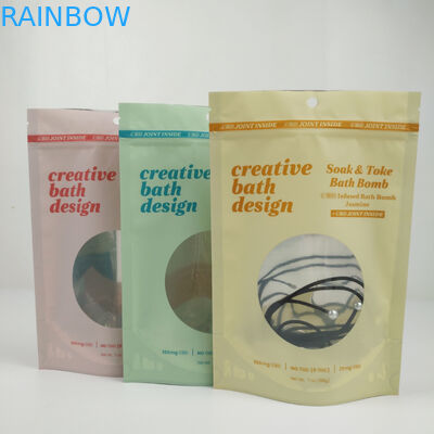 깨끗한 창 광택이 없는 마일라 알루미늄 호일 지프 잠금 장치는 지위를 파우치에 넣습니다