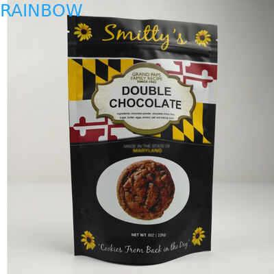 Eco 우호적 매트 알루미늄 호일은 견과류 식품을 위한 지플록식 가방을 견딥니다