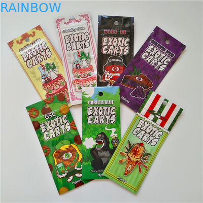 맞춘 인쇄된 재활용할 수 있는 마일라 냄새 증명 잡초 고무는 식용인 재밀봉할 수 있는 지플록식 패키징 테플론제 백을 지닙니다