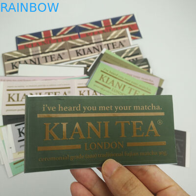 유일한 주문 제작된 점착성 방수 스티커 식품 물병 커스텀 로고 인쇄된 라벨 스티커