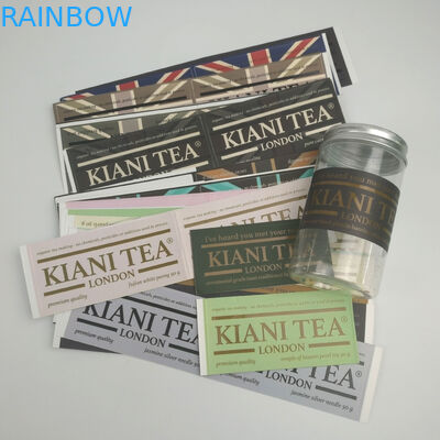 유일한 주문 제작된 점착성 방수 스티커 식품 물병 커스텀 로고 인쇄된 라벨 스티커