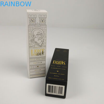 커스텀 로고는 향수 본질 혈청 피부 미용 병을 위한 박스를 패키징하는 직사각형 광택이 나는 폴드형 미용지를 출력했습니다