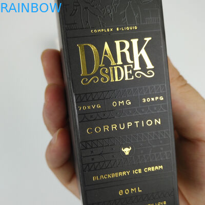 커스텀 로고는 향수 본질 혈청 피부 미용 병을 위한 박스를 패키징하는 직사각형 광택이 나는 폴드형 미용지를 출력했습니다