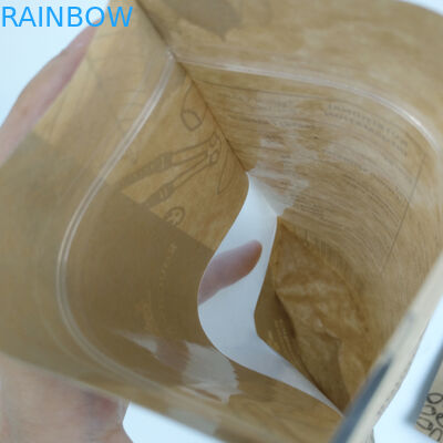 재활용은 깨끗한 창과 팁 식품 등급 지프 잠금 장치 히트 실 인쇄된 미생물에 의해 분해된 맞춘 식품 대형 지대를 견딥니다