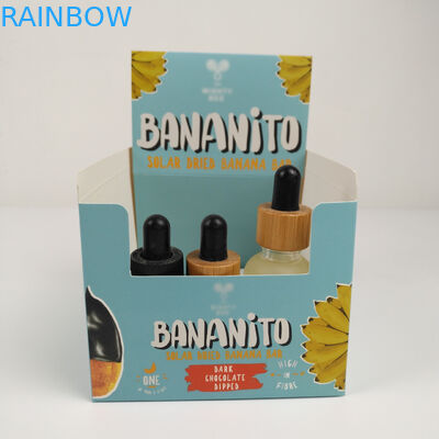 맞춘 접힌 판지로 된 통은 디스플레이 박스, 골판지재 PDQ 반대 소매 스낵 종이 패키징 박스를 뜯어냅니다