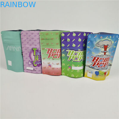 재밀봉할 수 있는 3.5g 마일라 냄새 증명 가방 히트 실 CMYK