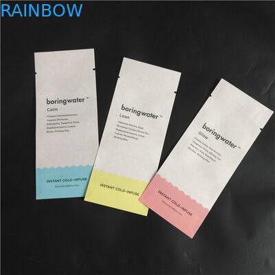 에어백 3 측면 시일 파우치를 패키징하는 Eco 친구 미생물에 의해 분해된 크라프트 지 PLA 합성물 식품 파우더 양념