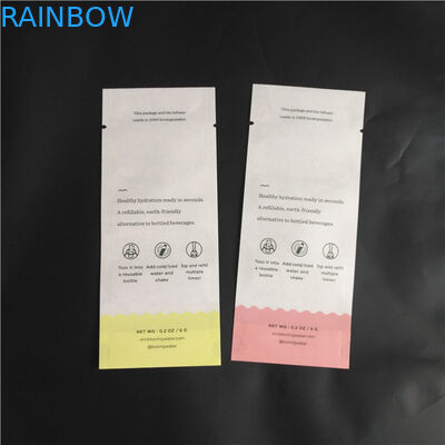 에어백 3 측면 시일 파우치를 패키징하는 Eco 친구 미생물에 의해 분해된 크라프트 지 PLA 합성물 식품 파우더 양념