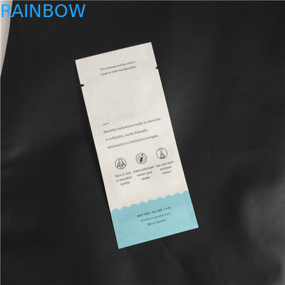 에어백 3 측면 시일 파우치를 패키징하는 Eco 친구 미생물에 의해 분해된 크라프트 지 PLA 합성물 식품 파우더 양념